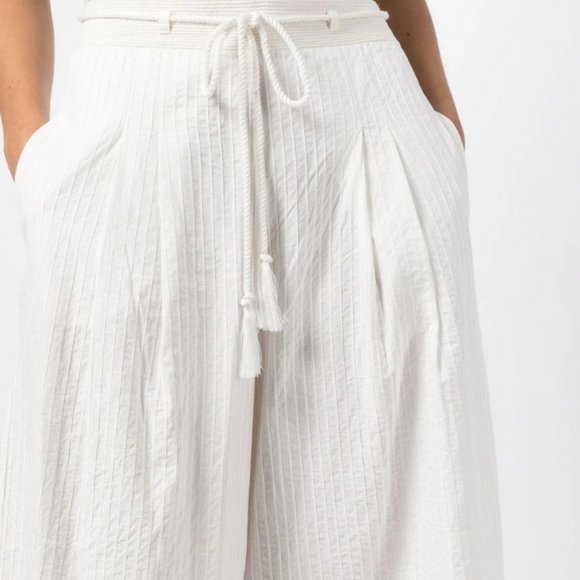 ULLA JOHNSON Eloisa vertical-stripe culottes - 4 - Picture 4 of 6